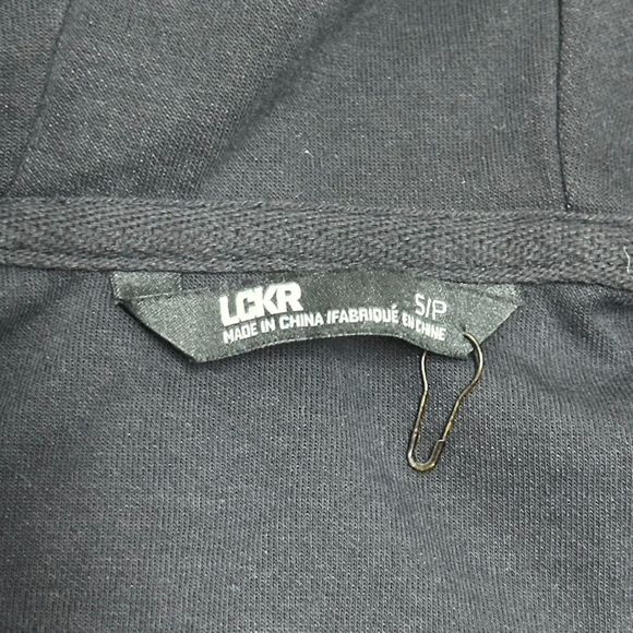 LCKR Tech Jacket Womens Small Black Pullover Quarter Zip Hood Pocket Heavyweight - Picture 6 of 8